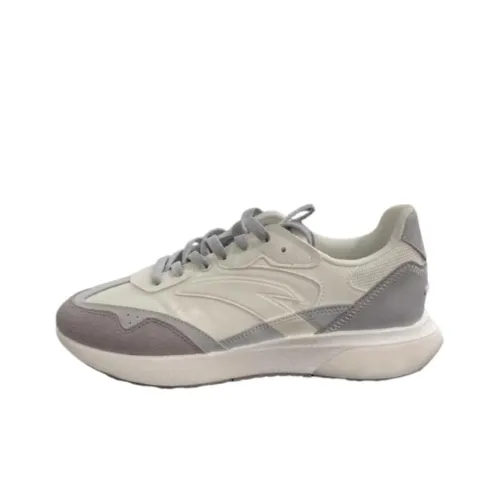 ANTA Наследие Slip Устойчивый к истиранию Низкий Топ Повседневный Мужской Белый Серый