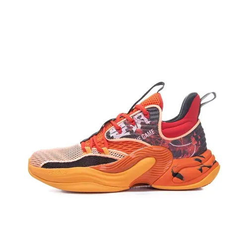 ANTA Hear Wave 2 Амортизирующие подошва Устойчивая к истиранию MID Баскетбольные кроссовки Мужской Апельсин