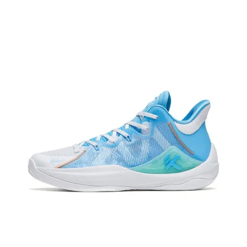 ANTA See Mountain 2,5 Амортизаторы Устойчивые к истиранию Низкий Топ Баскетбольные кроссовки Мужские Синие Белые