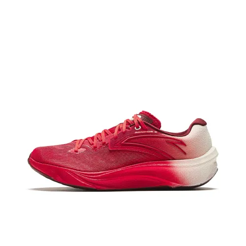 ANTA Asphalt Road Fighter 2,0 Амортизация Износостойкий Низкий Топ Беговые кроссовки Мужские Красные