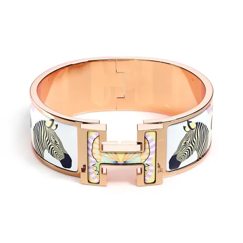 HERMES Clic Clac H Браслеты Женские Розовое Золото