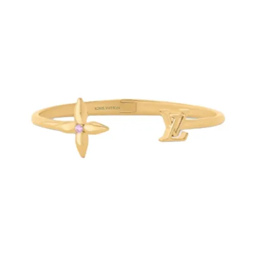 LOUIS VUITTON Кристальные браслеты женские золотые