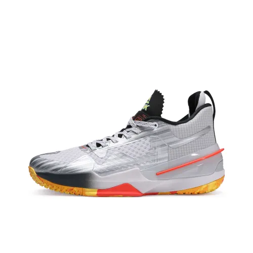 PEAK Flash 3 Crossing Аbrasion-Resistant Дышащий MID Баскетбольные кроссовки Мужские Серебряный