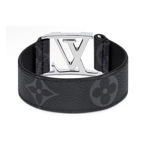 LOUIS VUITTON Холст Телячья кожа Латунь Браслеты Унисекс Черный