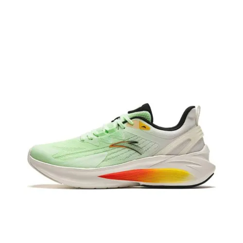 ANTA Stinger 5 Устойчивый к истиранию Дышащие Низкие Беговые кроссовки Мужские Белые Зеленые