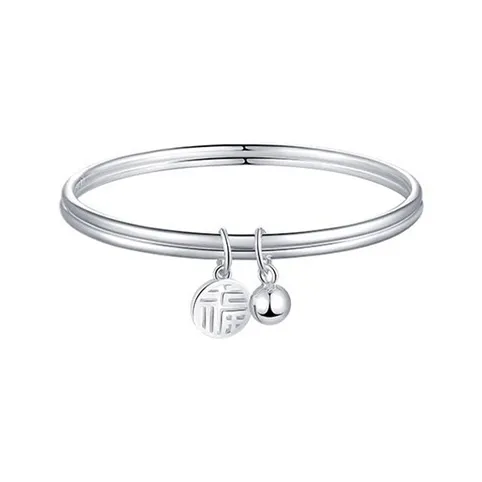 OGDAID Сплав Браслеты Иероглиф "Фу" Подвеска Простой Браслет Band Унисекс