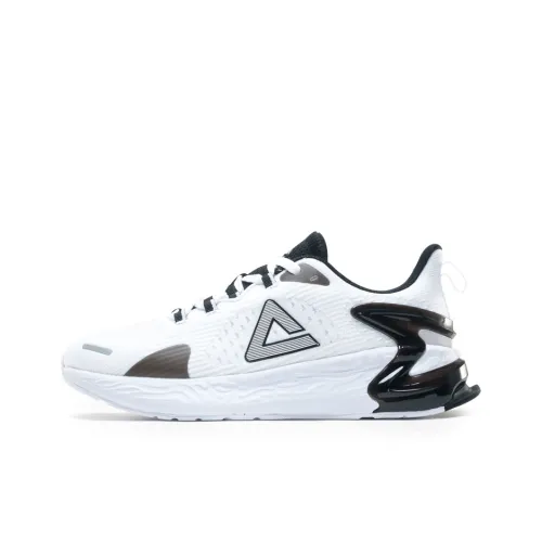 PEAK Porcelain Shadow Амортизаторы Slip-resistant устойчивые к истиранию Низкий топ Беговые кроссовки Мужские Белый Черный