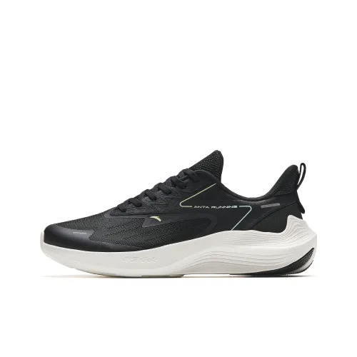 ANTA New Stinger Slip-resistant Abrasion-resistant Lightweight Low-Top Running Shoes Men's Black ANTA New Stinger Противоскользящие Устойчивые к износу Легкие Низкие Кроссовки для бега Мужские Черные