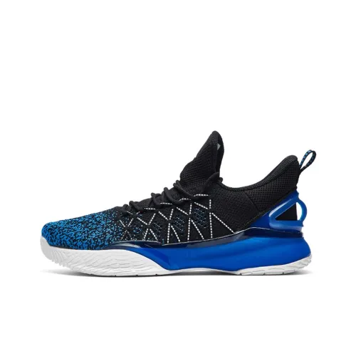 ANTA Light Cavalry 3 Амортизирующие шоки противоскользящие устойчивые к истиранию низкий топ баскетбольные кроссовки для мужчин черный синий