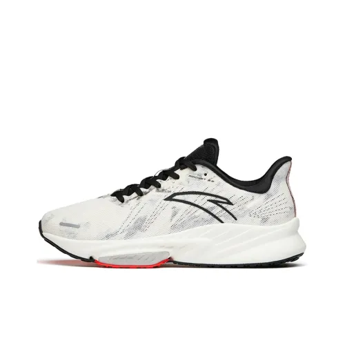 ANTA Rocket 3,0 Slip Устойчивый к истиранию Низкий Топ Бег на длинные дистанции Обувь Мужская Белый Черный