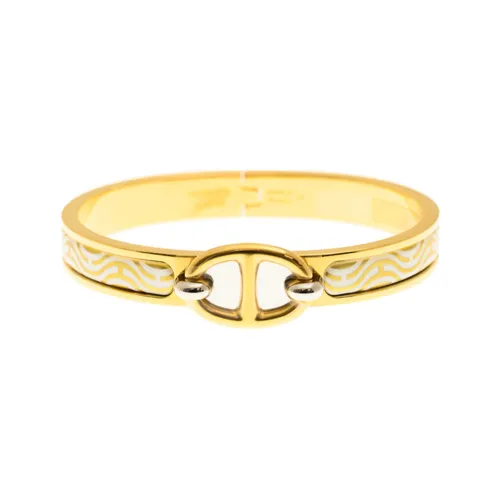 HERMES Clic Металлические Браслеты Золотые Женские