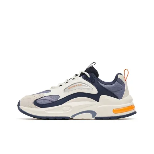 ANTA Millennium 5,0 Slip Устойчивый к истиранию Низкий Топ Спортивная повседневная обувь Мужская Серый Синий Белый