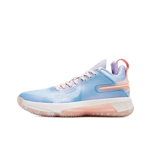 PEAK Flash 4 Тайцзи Устойчивый к истиранию MID Топ Баскетбольные кроссовки для игры Женские Керамика Синий