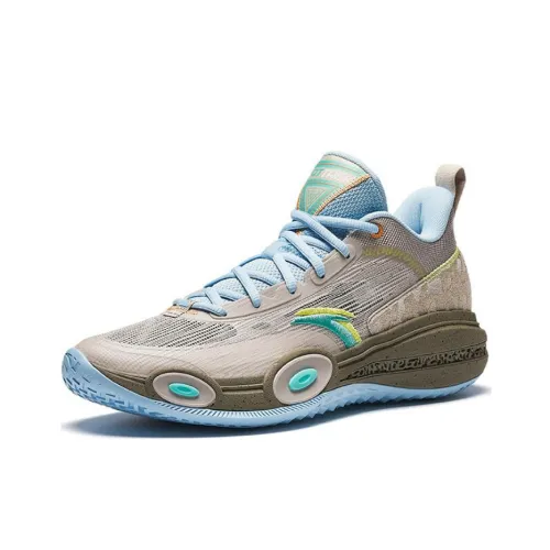 ANTA Raid 1 Low Топ Баскетбольные кроссовки Мужской Серый