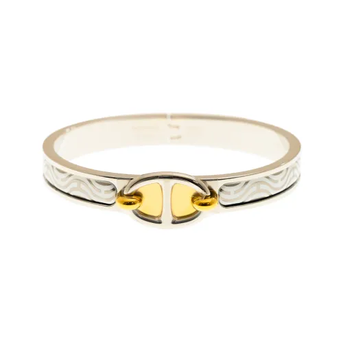 Hermes Clic Металлические браслеты белые женские