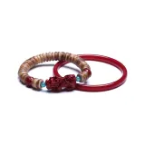 Браслет с бусинами и подвеской Пиксиу