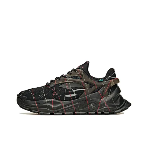 ANTA Life Collection Hot Slip-resistant Abrasion-resistant Low Top Footwear Men's Black Green ANTA Life Collection Hot Противоскользящий Устойчивый к истиранию Низкий Топ Обувь Мужская Черный Зеленый