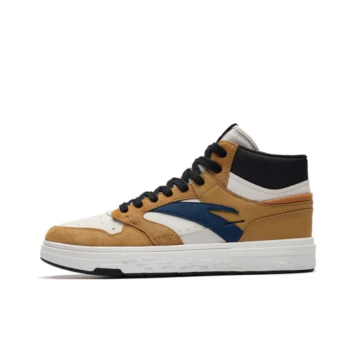 ANTA Амортизация Износостойкие Высокие Кроссовки для Скейтбординга Мужские Черные Коричневые