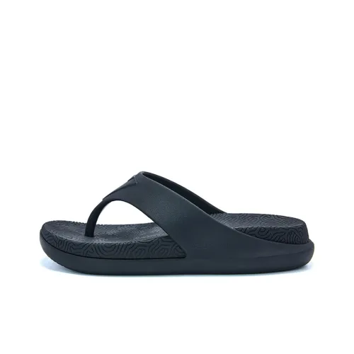 PEAK Tai Ji3,0 Тихий противоскользящий устойчивый к истиранию шлепанцы мужские черные