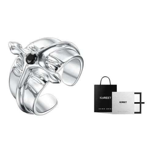 KOREET Медные Кольца Унисекс Серебряные