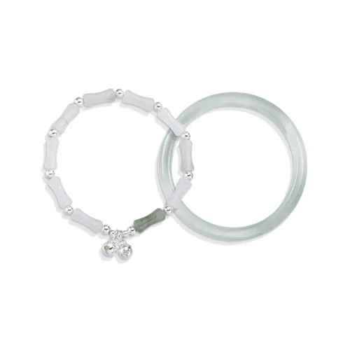 Inkopper Цветное стекло Нефритовые браслеты Унисекс