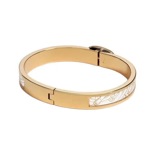 HERMES Эмаль Браслеты Унисекс Желтый Белый