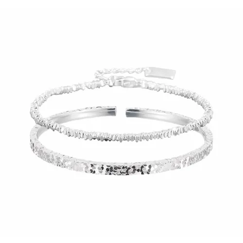 MUYAN Сплав Серебряный Ледяной Браслет Комплект Женские