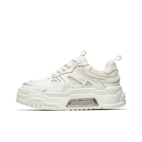 MOERBAI Износостойкие Дышащие Легкие Увеличивающие Высоту Низкие Кроссовки для Скейтбординга Мужские Белые