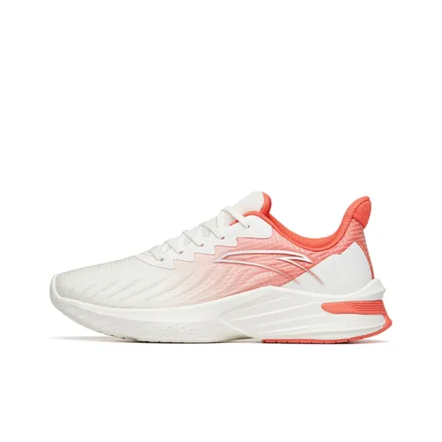 ANTA DuCi1 Slip-resistant Abrasion-resistant Low-top Беговые кроссовки Женские Белый Красный