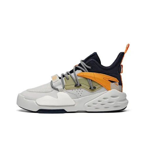 ANTA Bastard 5 Амортизирующие скейтбордические кроссовки с противоскользящим эффектом верх мужские серый белый