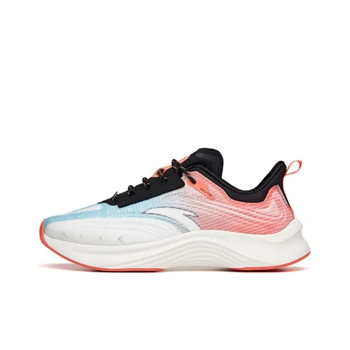 ANTA Edge Амортизация Противоскользящий Устойчивый к истиранию Низкий топ Беговые кроссовки Мужские Белый Синий и Оранжевый