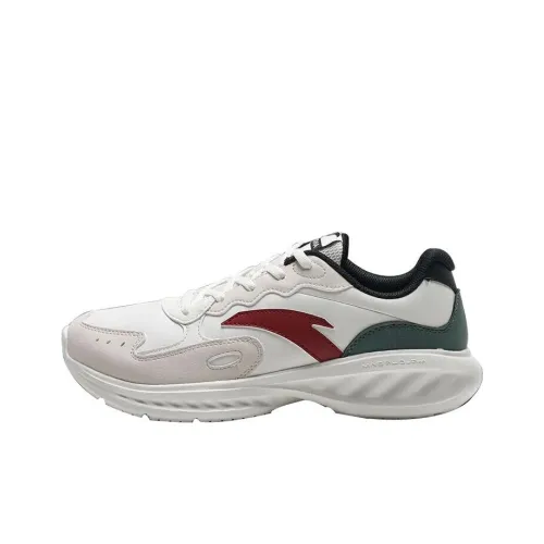 ANTA Nebula Износостойкие Дышащие Низкие Кроссовки для Бега Мужские Цвет Слоновая кость