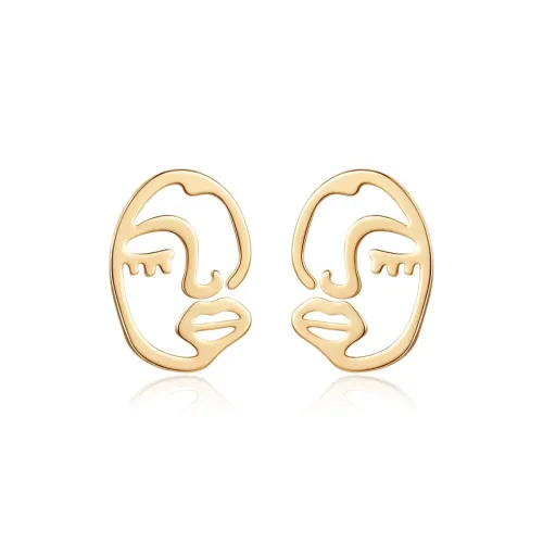 NATURALLYJOJO Серебро S925 Серьги-гвоздики Женские Золото