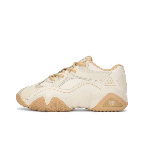 PEAK State Pole 6371 Амортизаторы Устойчивые к износу Противоскользящие Низкий Топ Повседневная обувь Женская Холщовая Белая