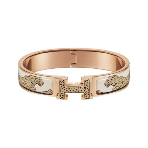 Hermes Clic H Браслеты Розово-золотой Женские