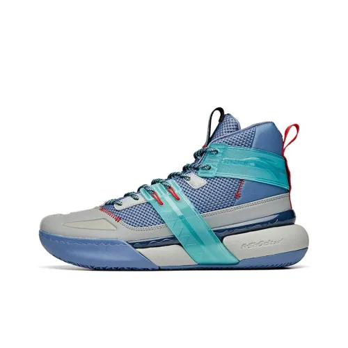 ANTA Crazy 4 High Топ Баскетбольные кроссовки для игры Мужские Синие Серые