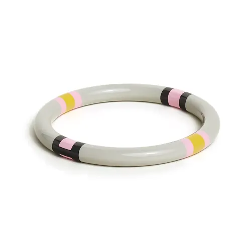 HERMES Полумесяц Сумка Ламинат Дерево Браслеты Женские Серый