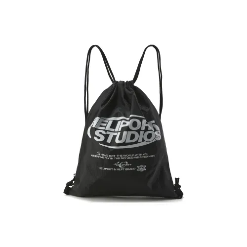 HELIPORT 420D Polyester Backpack Standard Unisex White Black HELIPORT 420D Полиэстер Рюкзак Стандартный Унисекс Белый Черный