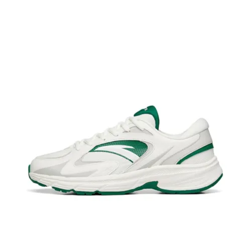 ANTA AT952 Дышащий Низкий Топ Спортивная Повседневная Обувь Мужская Белый Зеленый Серый