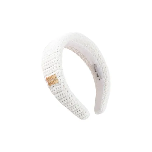 MIU MIU Ободки для волос Женские Белые