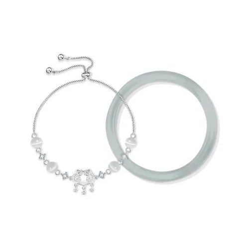 Shang Yinfu Стекло Кошачий глаз Браслеты Женские