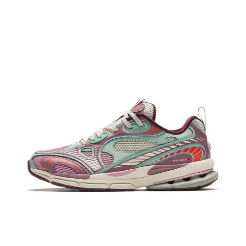 Кроссовки ANTA Champion All Weather Series для бега, низкий топ, бордовый фиолетовый, женские