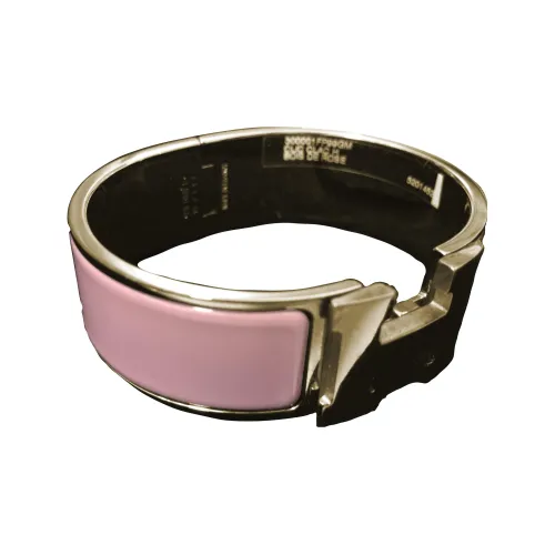 HERMES Металлические браслеты розовые женские