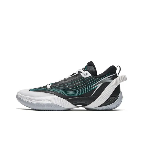 ANTA THREE POINT Rain1,0 V2 Цементный разрушитель Амортизаторы Устойчивый Низкий Топ Баскетбольные кроссовки Мужские Синий Серый