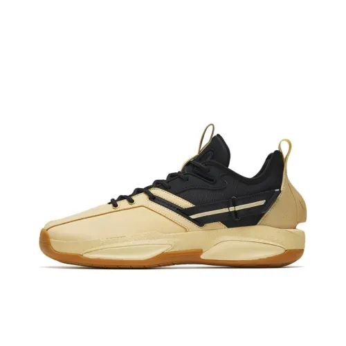 ANTA GH3 Немецкий язык Shepherd Slip-resistant Abrasion-resistant Low-top Баскетбольные кроссовки Мужские Желтый Черный