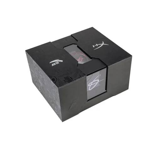 ANTA GH2 HyperX Low Топ Баскетбольные кроссовки для игры Мужской Черный Красный Серый