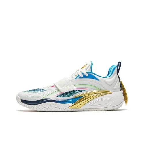 ANTA KAI 1 KAI 1 Low Баскетбольные кроссовки Мужские Белый Синий