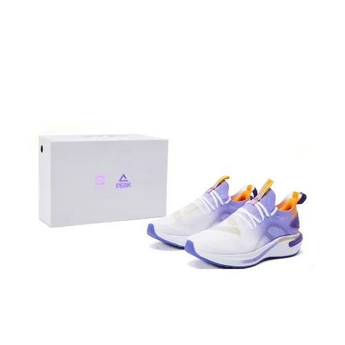 GONGLIDESHIJIE x PEAK State Extreme 5,0 Противоскользящие устойчивые к истиранию низкий топ беговые кроссовки мужские белый фиолетовый