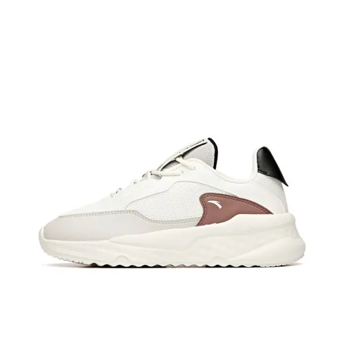 ANTA Unruly Series Амортизаторы Slip-resistant устойчивые к истиранию Низкий топ Повседневная обувь Женская Белый Серый Черный