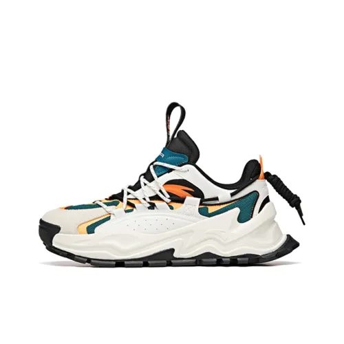 ANTA Hot Желтый EMPEROR Shen Nong Противоскользящий Износостойкий Низкий Топ Кроссовки Мужские Черный Белый